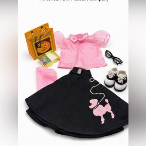 Vintage Pleasant Company American Girl Poodle Skirt Outfit 90s Retired